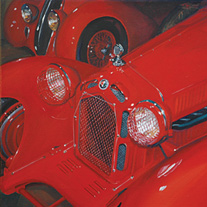 George H. Rothacker - Cars & Trucks - Two in Red