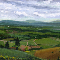 George H. Rothacker - Tuscany - Overlooking Poggebonsi